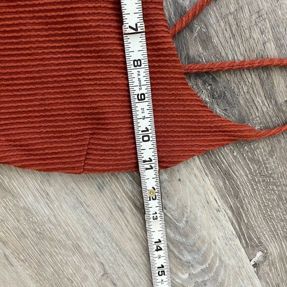 7 Day Wknd Ribbed Cut out Maxi Dress with Slit Spaghetti Strap Size Small - Picture 10 of 11